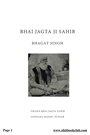 Bhai Jagta Ji Sewapanthi A Biography 
