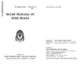 Brief History of Sikh Misls 