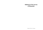 Sikhism in the Service of Humanity 