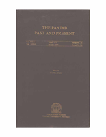 The Punjab Past and Present Vol XIII Part I & II 