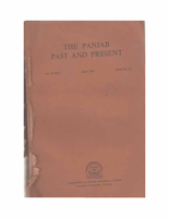 The Punjab Past and Present Vol XXIII Part I  