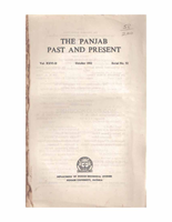 The Punjab Past and Present Vol XXVI Part II  