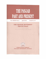 The Punjab Past and Present Vol XXXIV Part1 