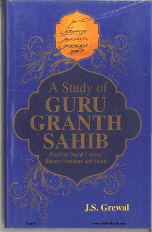 A Study Of Guru Granth Sahib 