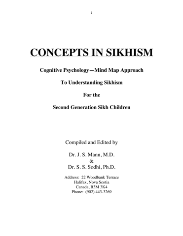 CONCEPTS IN SIKHISM