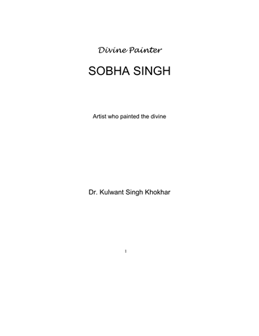 Divine Painter Sobha Singh 