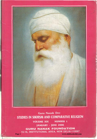 Guru Nanak Dev Studies in Sikhism and Comparative Studies Vol 19 
