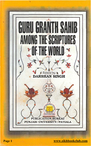 Guru Granth Sahib Among the Scriptures of the World 