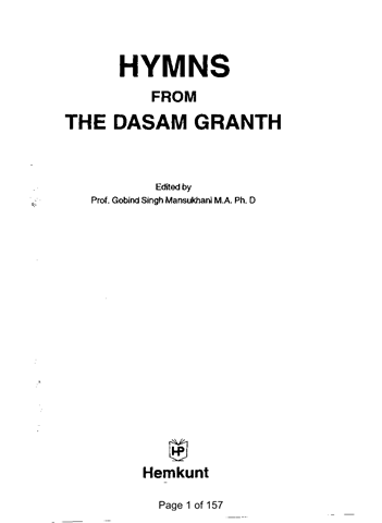 Hymns From The Dasam Granth 
