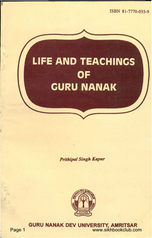 Life and Teachings of Guru Nanak 
