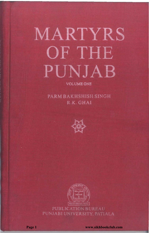 Martyrs Of The Punjab Vol 1 