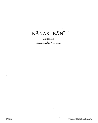 Nanak Bani Volume 2