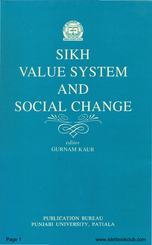 Sikh Value System And Social Change 