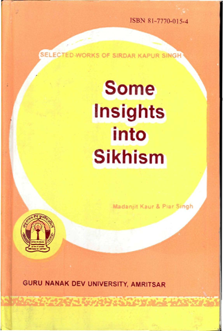 Some Insights into Sikhism