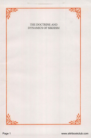 The Doctrine and Dynamics of Sikhism