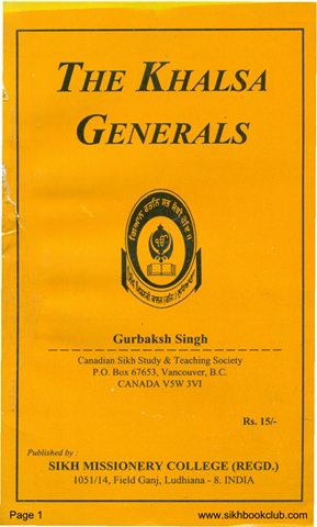 The Khalsa Generals