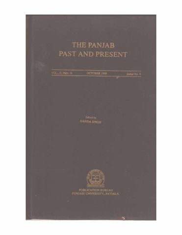 The Punjab Past and Present Vol II Part II 
