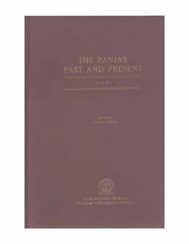 The Punjab Past and Present Vol VI Part I 