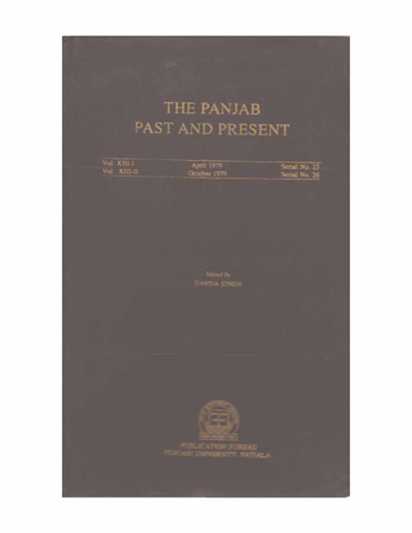 The Punjab Past and Present Vol XIII Part I & II 