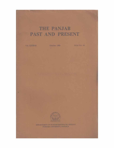 The Punjab Past and Present 