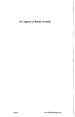 The Legend of Banda Bahadur 
