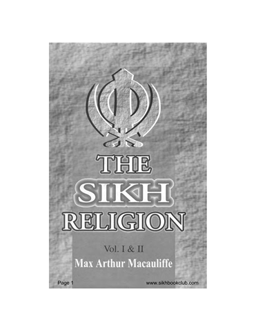 The Sikh Religion Part 1 and 2 