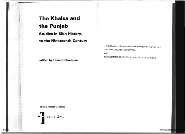 Three Letters Of Maharani Jind Kaur 